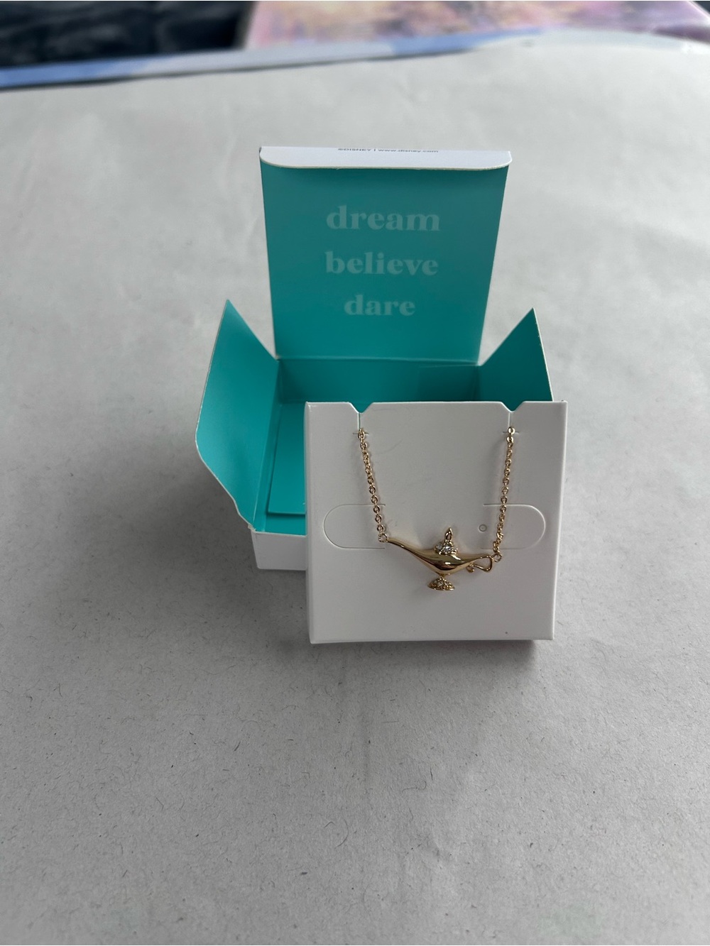 Origami Owl Disney Princess Jasmine Magic Lamp Necklace NL2015 New in Box